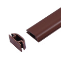 Rubber strip for wardrobe seal